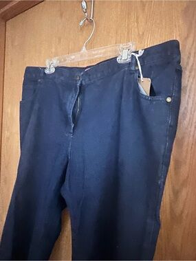 Woman Within Dark Navy Straight-Leg Jeans